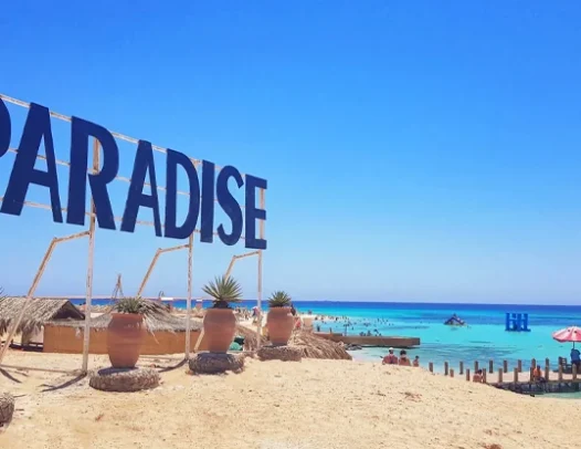 Wyspa Paradise Egipt – plaża i turkusowa woda