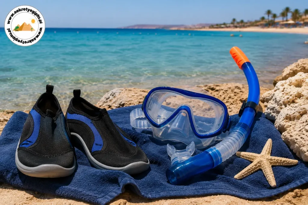 Maska i rurka do snorkelingu na wakacje w Egipcie