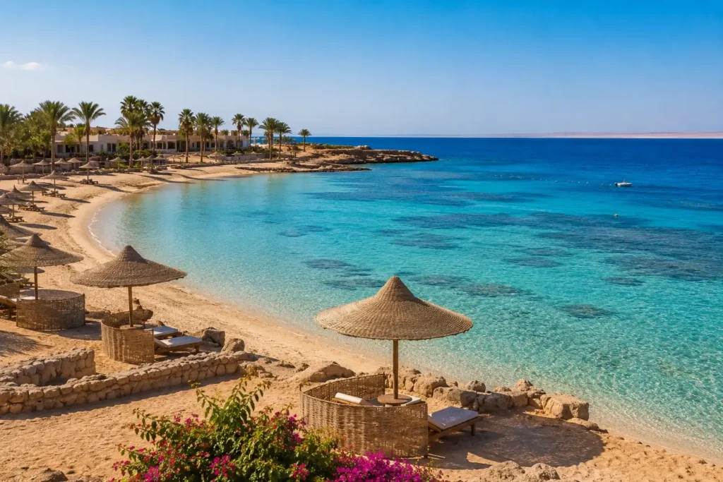 Ciepła zatoka w Marsa Alam zimą

